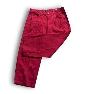 Midrise Red Jeans